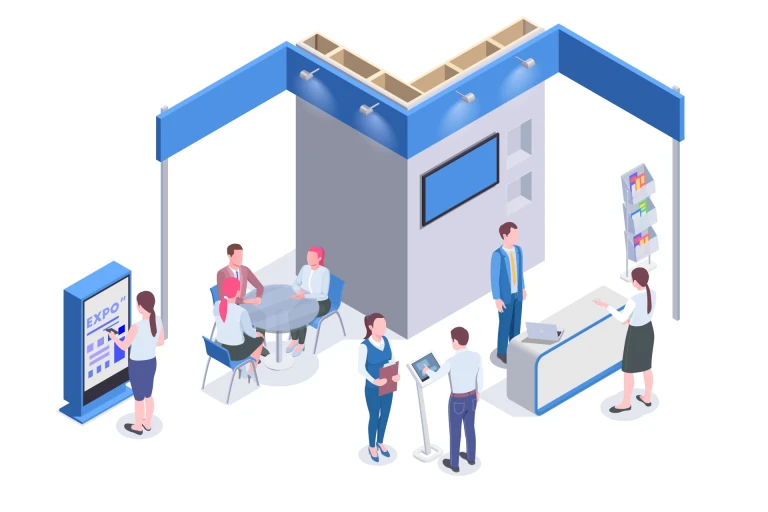 stoiska targowe ze strefą demo